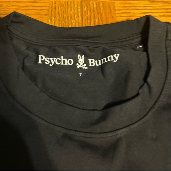 Psycho Bunny Men’s Courtside Tennis Racket Bunny Graphic Tee Sz 7 or XL Slim Fit - Picture 6 of 13